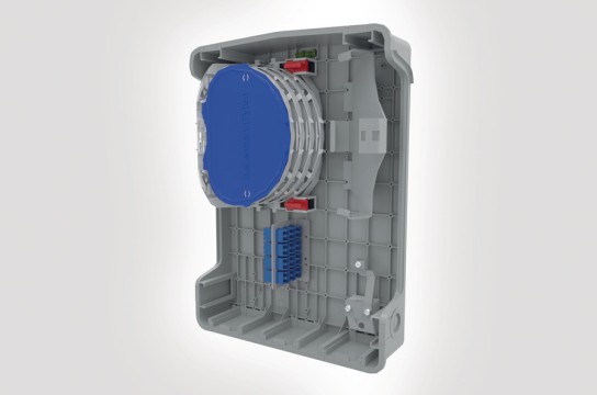 Internal view of the MDU - S3 Connectorised Enclosure