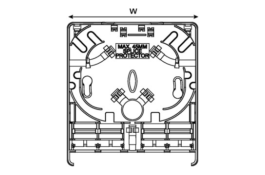 Fibre Wall Outlet drawing