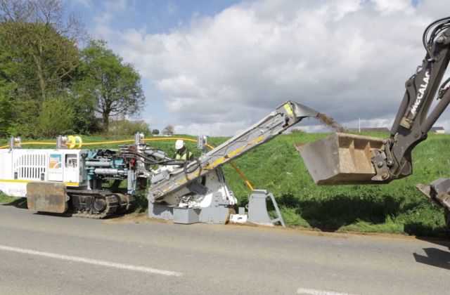 Speedpipe Rohrverband einfraesen/trenching