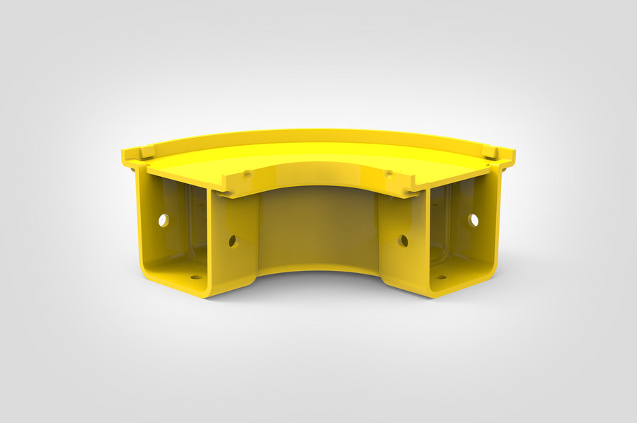 Horizontaler Bogen 90°