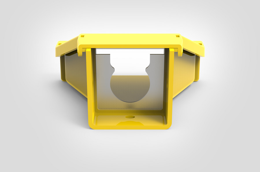 Wasserfall-Auslass-Adapter 50 mm mit 1x 32 mm Wellrohrhalterung